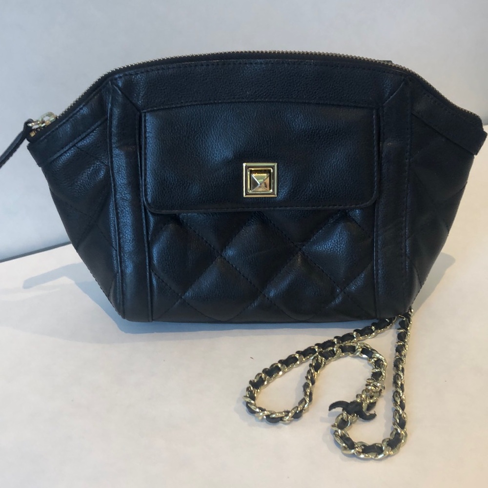 Black quilted crossbody